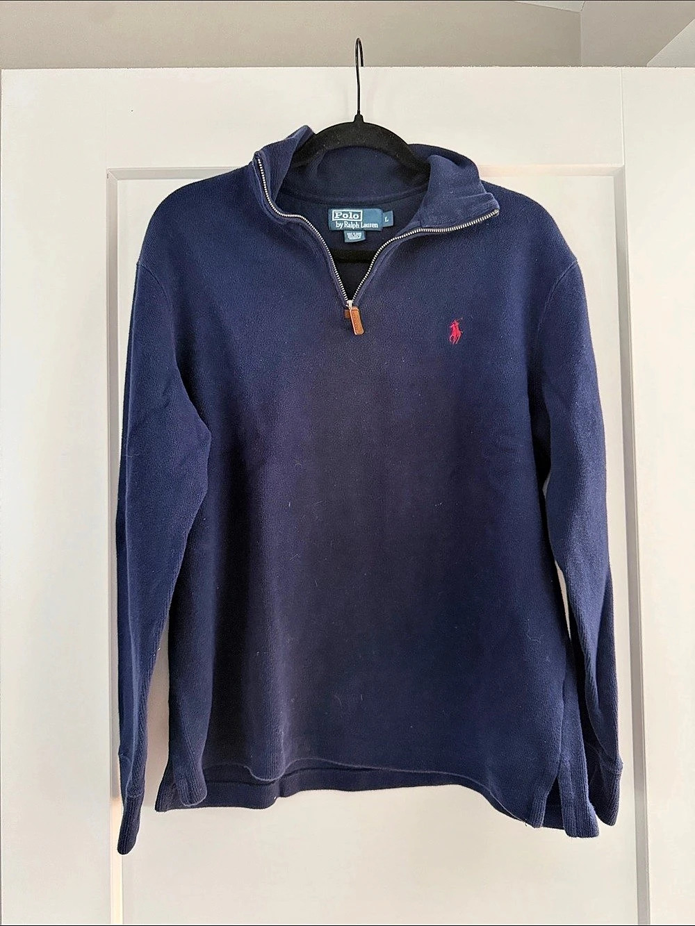 Polo Ralph Lauren Men's Cotton Quarter-Zip Pullover Large